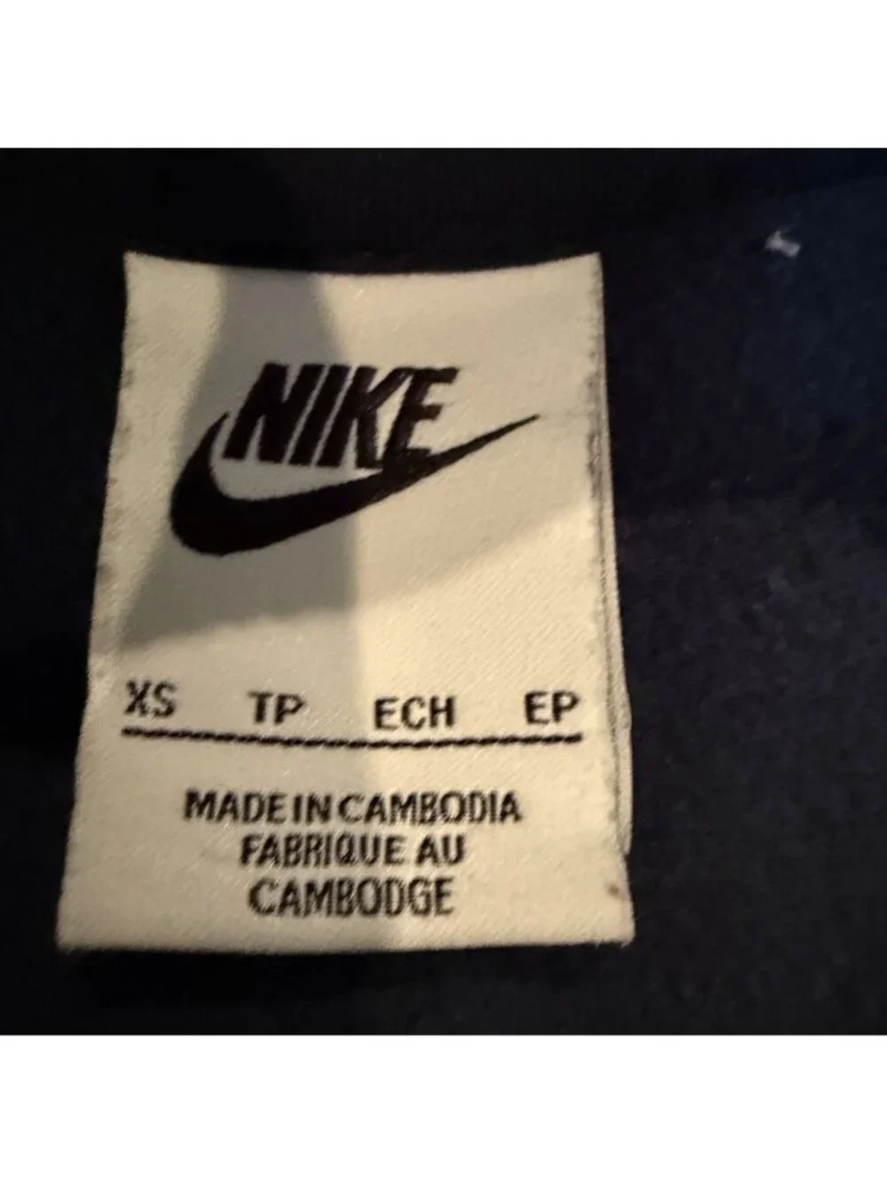 Nike Womens Blue 3/4 Zip up Sweatshirt XS